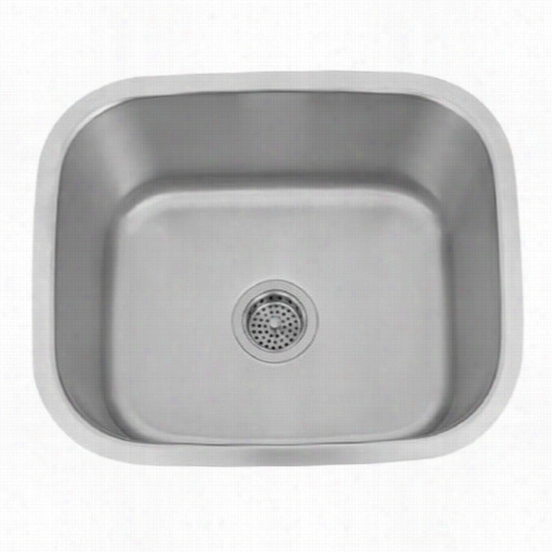 Barclay Psssb2098-ss Vivian 24"" Rectangular Single Bow Prep Sink In Stainless Steel