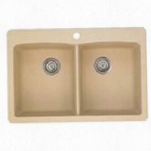 Blanco 441217 Diamond Equal  Double Bol Silgranit Ii Sink In Biscotti