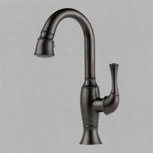 Brizo 63903lf-rb Talo Single Handle Pull Donw Bar/prep Faucet In Venetian Bronze