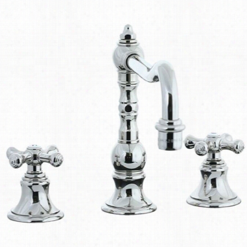 Cifial 267.350.721 Highlands Double Cross Handle Widespread Kitchen Faucet Without Side Spray In Polished Nifkel