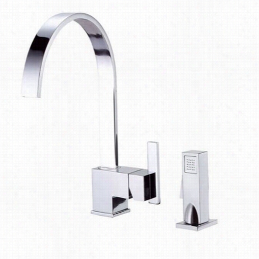 Danze D401544 Sirius Single Handle Kitchen Faucet Witth Spray