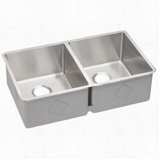 Elkay Ectru31179 Crosstown Double Bowl Undermount Kitchne Sink In Polished Satin