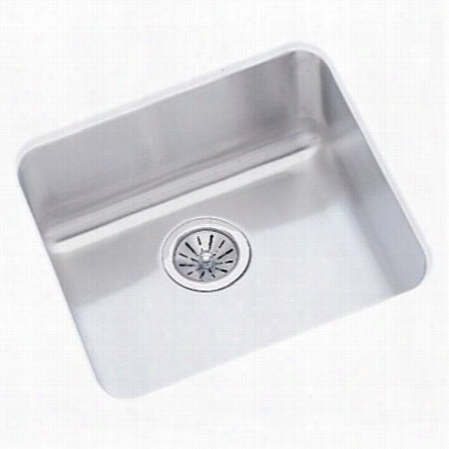 Elkay Eluh1616 Lustertone Single Bowl Undermount Sink With Reveal