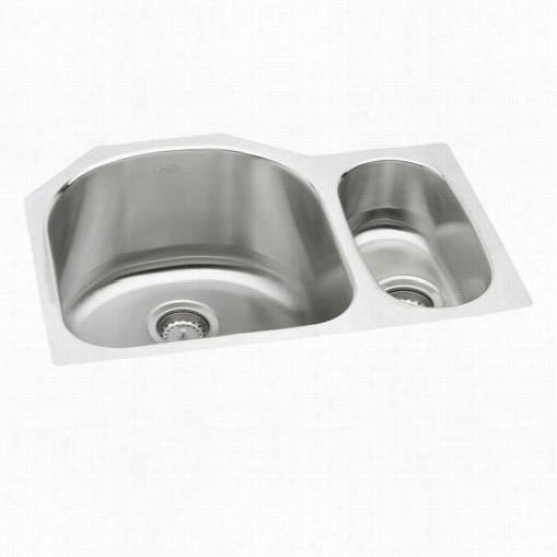 Elkay Eluh272010r Harmony  Lustertone Undermount Deep Double Bowl Sink