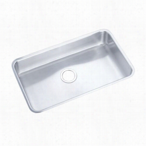 Elkay Eluh2816 Lustertone Single Bowl Undermount Sink With Reveal