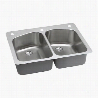 Elkay Lkhsr33229pd Harmony 33"" X 22"" Double Basins Kitchen Depress