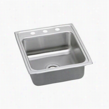 Elkay Lrq2022 Lustertone Single Bowl Sink With Quick -  Clip Mounting System