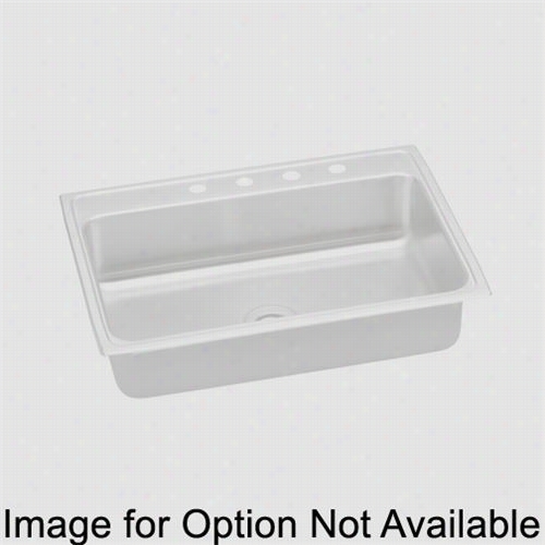 Elkay Lrq31222mr2 Llustertone 31"" Top Mount Choose Bowl 2 Hole Middle/right Stainess Steel Sink