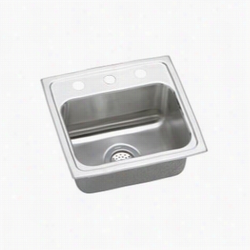 Elkay P Sr1716 Pacemaker Single Boowl Sink (17""  X16"")