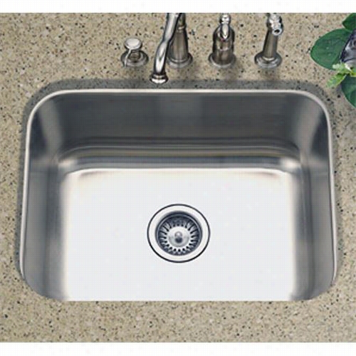 Houzer Ms-2309- Medallion Classic Undermount Single Bowl Stainless Steel Sink