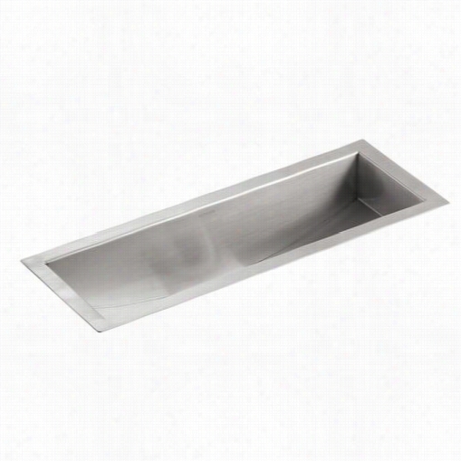 Kohler K-3154-na Undertone 22"" Undercounter Channel Kitchen Sink