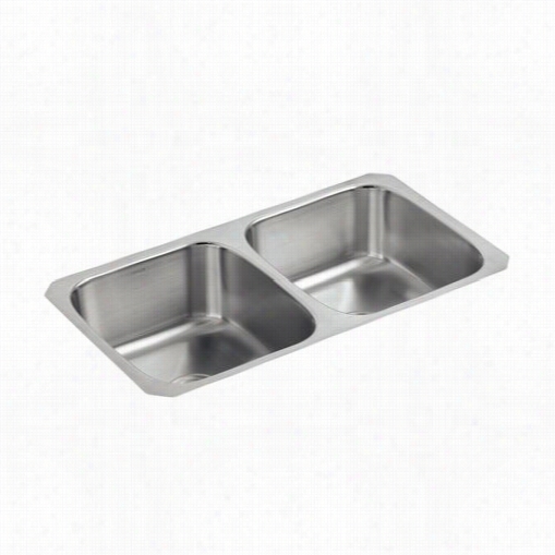 Kohler K-3180-an Undertone Double Equal Underocunter Kitchen Sink With Rounded Basin Sty Le