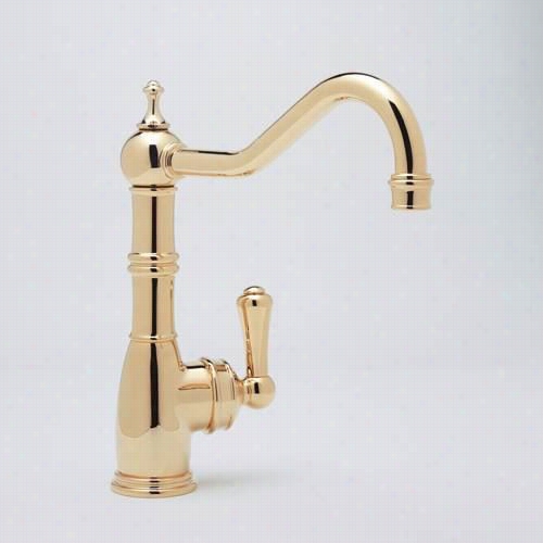 Rohl U.4741 Perrin And Rowe Ingle Lever Single Hole Faucet With Metal Levers