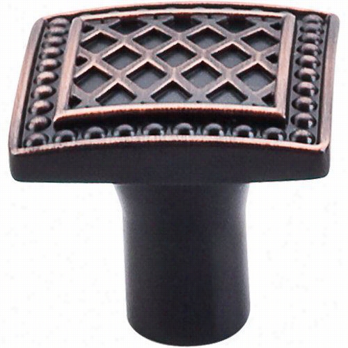 Tol Knobs Tk174tb Trevi 1-1/4""w Square Knob In Tuscan Bronze