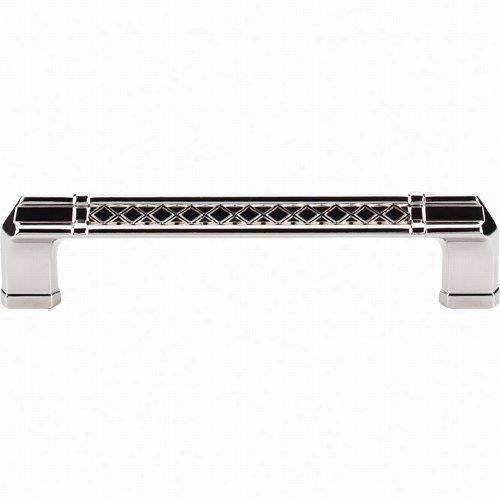 Top Knobs  Tk20p6n Tower Bridge 5"" Cc Pull In Polished Nickel