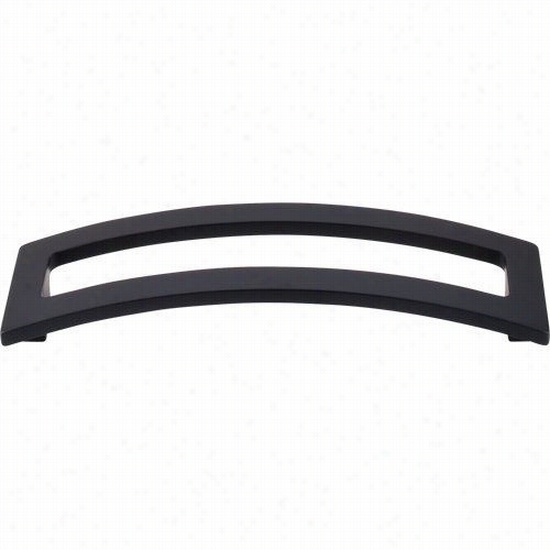 Top Knobs Tk247blk Euro 5"" Cc Open Arch Pull In Flatt Blac