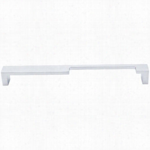 Top Knobs Tk261alu Modern Metro 9"" Cc Notched Handle Pull B In Aluminum