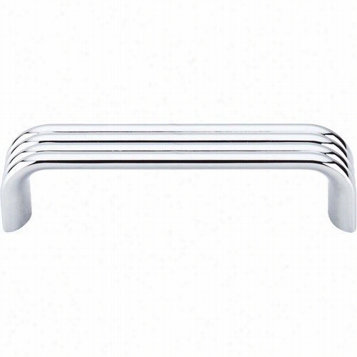 Too Knobs Tk262pc Modern Deco 3-3/4q&uot;" Cc Pull In Polished Chrome