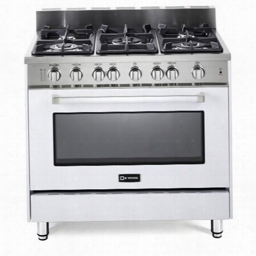 Veron Avefsggg365 W 36"" Ga S Range In White Wwith Singel Oven