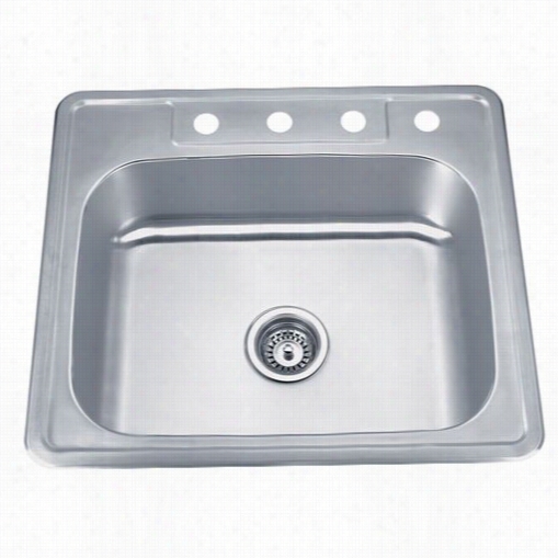 Wells  Sinkware Sst2522-5-ada-1 Speciality 25"" X 22"" X 5"" Single-bowl Tompount Stainless Steel Sink Kit