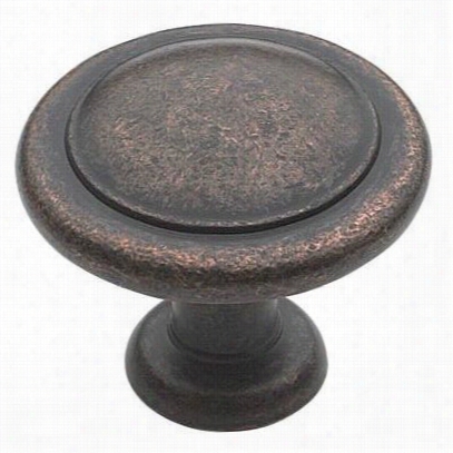 Amerock B1387rbz Rfelections 1-1/4"" Round Knob In Rustic Ronze