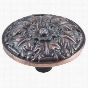 Atlas Hommewares 138-vb Hammered 1-1/2"" Smlal Hammered Round Knob In Venetian Bronze