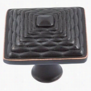 Atlas Homewares 237-vb Mandalay 1-2/7&qutp;&quots;quare Knob In Venetian Bronze