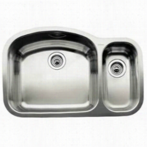 Blanco 440246 Blancowave  1and 1/2 Bowl One Piece Undermount Kitchen Sink