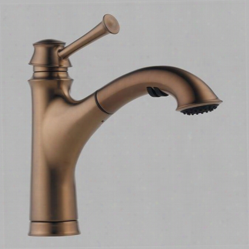 Brizo 3005lf-bz Baliza Single Handle Pull Ou Tkitchen Faucet In Brushed Bronze Brilliance