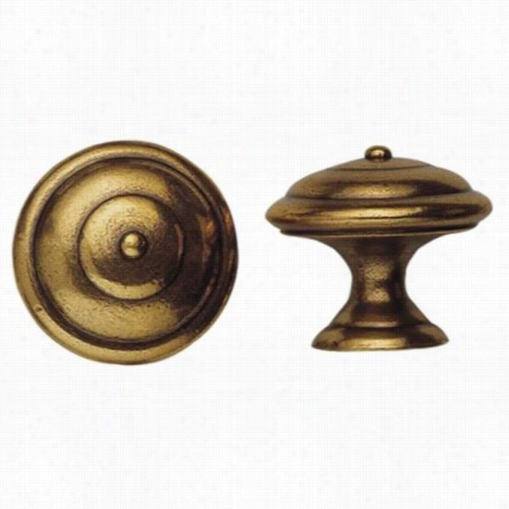 Classic Hardware 100545  1600 Circa 1"" Dia. Brass Round Knob