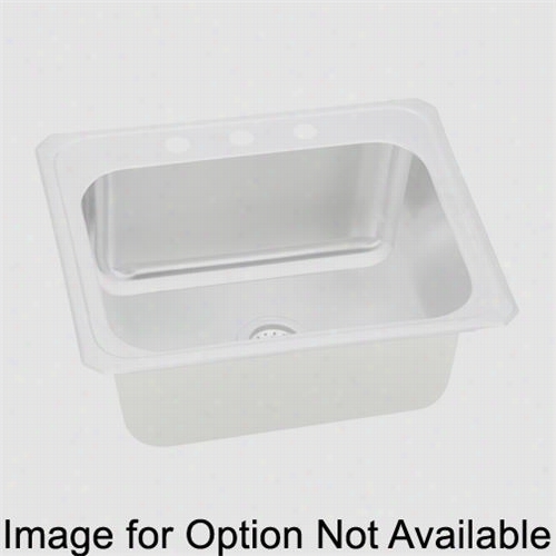 Elkay Dcr52210mr2 Celebrity 25"&quor; Top Mount Single Bow L2 Hole Staniles Ssteel Sink