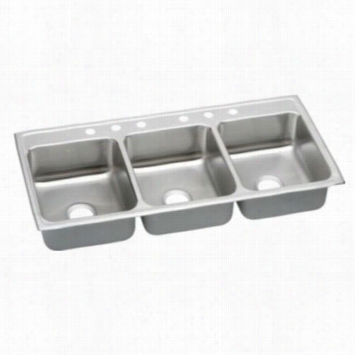 Elkay Ltr542210 Gourmet 18 Gauge 54"" X 22"" X 10 -1/8"&quott ;triple Bowl Kitchen Sink