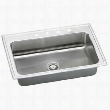 Elkay Psrsq3322 Pacemaker Single Bowl Sink With Quick - Clip Mounting System