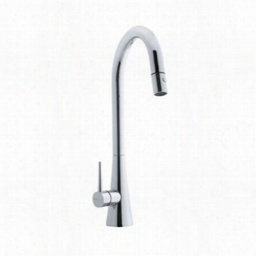 Fra Nke Ff2500 2500 Series Contemporary Goose Neck Pull From A Thin To A Dense State Faucet In Polished Chrome