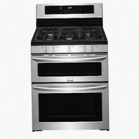 Frigidaire Fggf304dpf Gallery 30"" Freestandin  Gas Double Oven Range With 5 Seald Burners