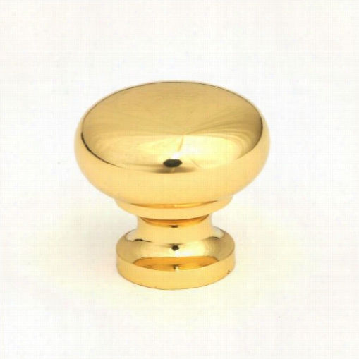 Giagni Kb-6br-1 1-1/4"" Round Knob In Polishde Brass