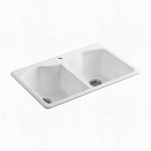 Kohler K-6482-1a4 Bellegrove Single Hole  Top Mount Double Peer Kitchen Sink