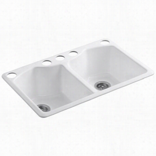 Kohler K-6482-5ua4 Bellegrove Under Mount Fold Equal Kitchen Sink