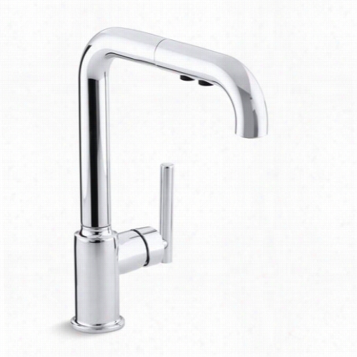 Kohler K-7505 Purist Single Handl Epullout Kitchen Faucet