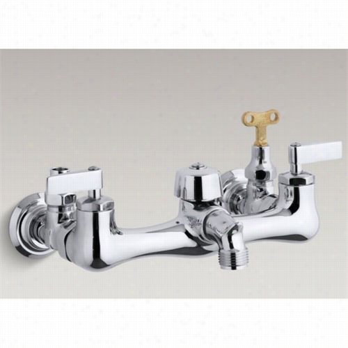 Kohler K-8906 Knoxford Service Sink Faucet With Loose Key Stops And Lever Handles