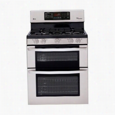 Lgl Dg3036st 6.1 Cu. Ft. Capacity Gass Double Oven Range With Easyclean And Intuuitouch Controls