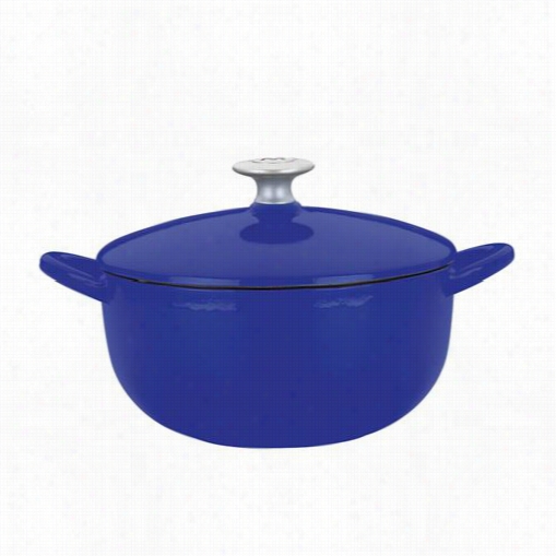 Mario Batali 27681 3 Quart Cobalt Soup Pot With Lid