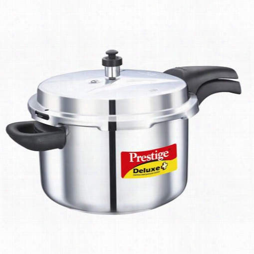 Prestigee Pdsspc8 8 Liters Deluxe Stainlexs Steel Pressure Cooker