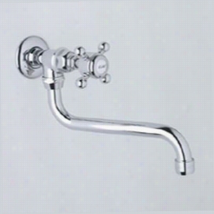 Rohl A1444xm Country Kitchen 8"" Reach Pot Filler With Cross Handle