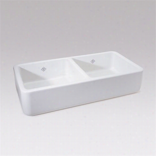 Rohl Rc3719 Shaws Original Two Bowl Fireclay Apron Kitchen Sink