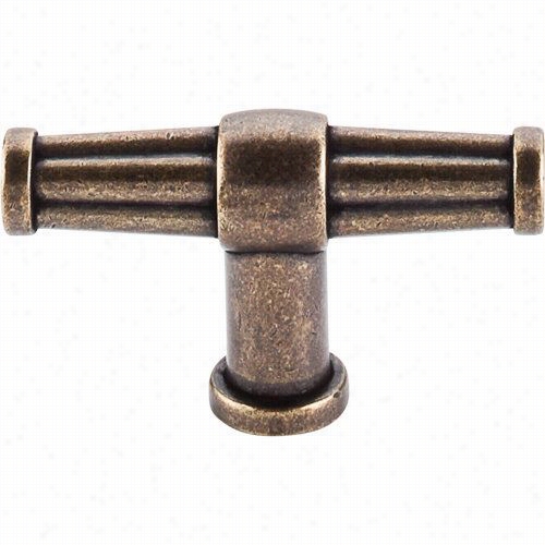 Top Knobs T1k94gbz Luxor T-knob In German Bronze