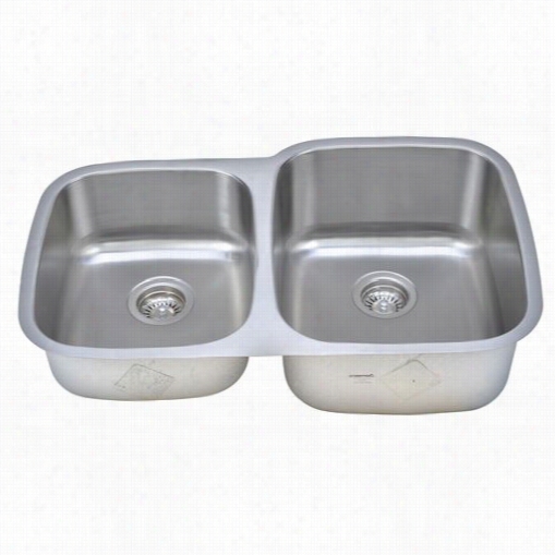 Wells Inkwrae Cmu3221-79 Craftsmen 32-1/8"&quit; X 20-5/8"" X 9&qot;" Double-bowl Topmount Stainless Steel Sink