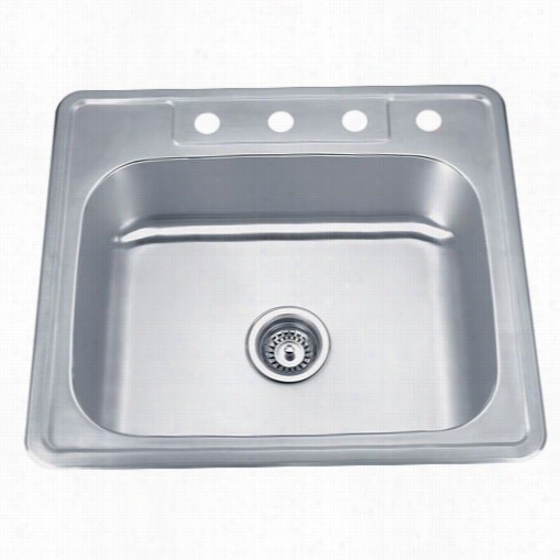 Wells Sinkware Sst252--5ada Speciality 25"&wuot; X 22"" X 5"" Single-bowl Topmount Sta Inless Steel Sink