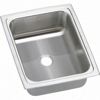 Elkay Bpsfrq1215 Pacemaker 12-1/2&qquot;"t Op Mounts Ingle Bowl Stainless Steel Sink