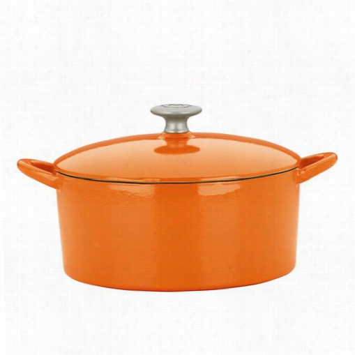 Mario Ba Tali 826793 4 Q Uart Persimmon Round Dutch Oven